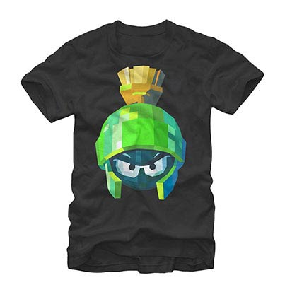 Looney Tunes Poly Marvin Black T-Shirt