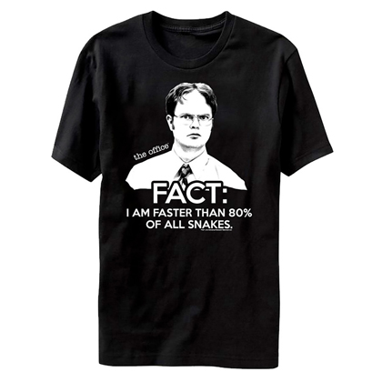 The Office Dwight Faster Than 80% Of Snakes Tshirt