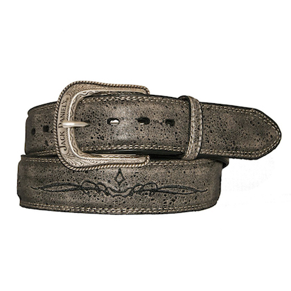 Jack Daniels Vintage Finish Embroidered Belt