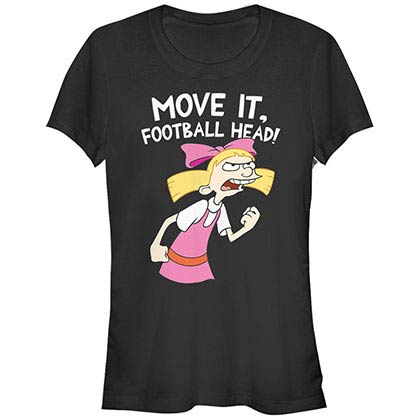 Hey Arnold Nickelodeon Move It Black T-Shirt