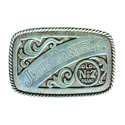 Jack Daniels Old No. 7 Silver Belt Buckle