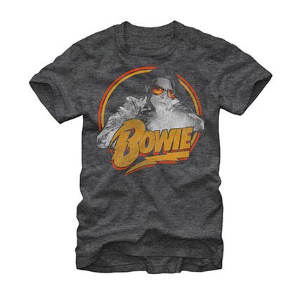 David Bowie Spotlight Gray T-Shirt