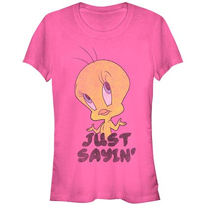 Looney Tunes Tweety Just Sayin Pink T-Shirt