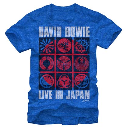 David Bowie Japan Icon Blue T-Shirt