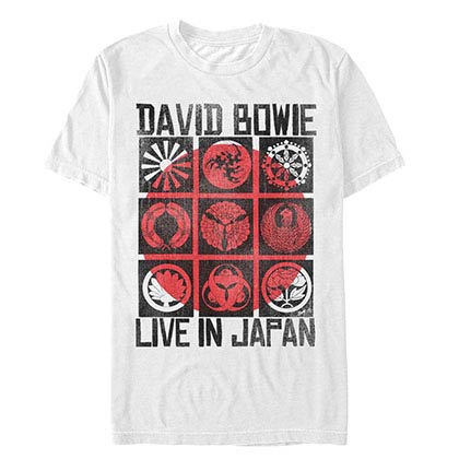 David Bowie Bowie Japan White T-Shirt