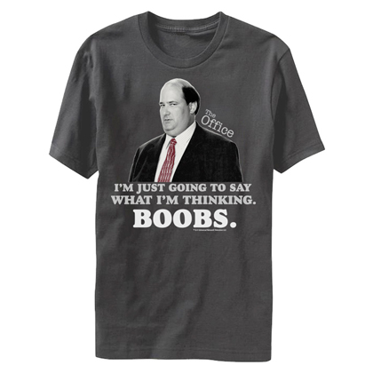 The Office Kevin Thinking About Boobs Tshirt