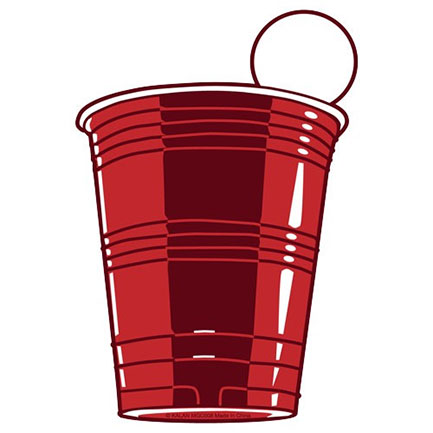 Red Solo Cup Beer Pong Party Fridge 3.5 Inch Magnet