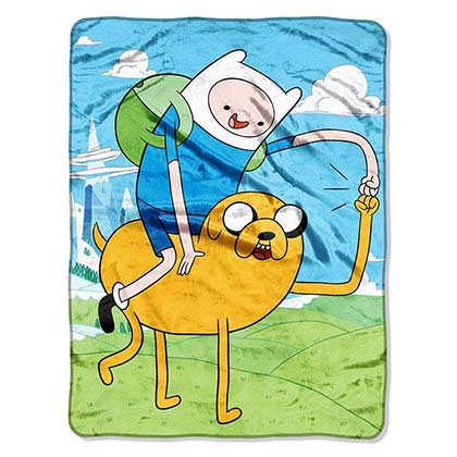 Adventure Time Fist Bump Fleece Blanket
