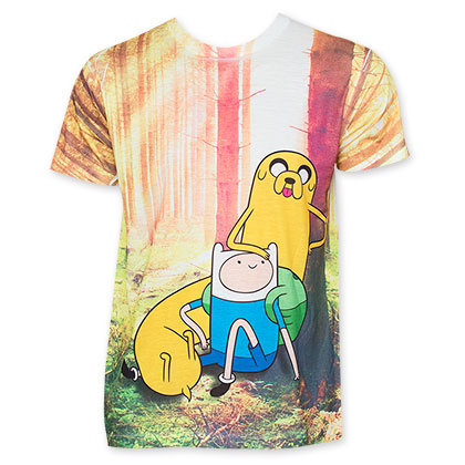 Adventure Time Sublimated Forest Tee Shirt