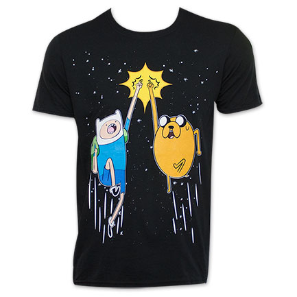 Adventure Time Jake And Finn Fist Bump T-Shirt
