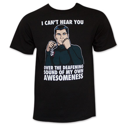 Sterling Archer FX Cartoon Show Awesome Black T-Shirt