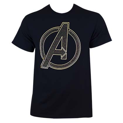 Avengers Glitter Logo Tee Shirt