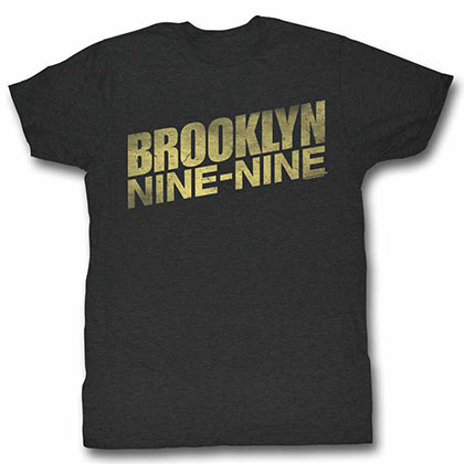 Brooklyn Nine Nine Distressed Logo Gray T-Shirt