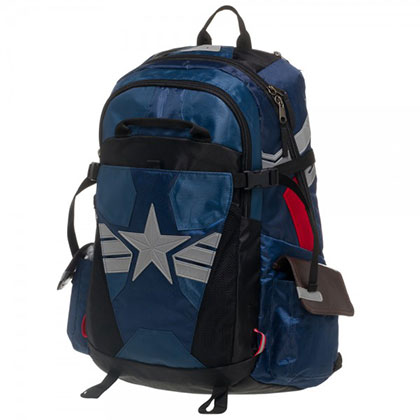 Captain America Blue And Red Backpack