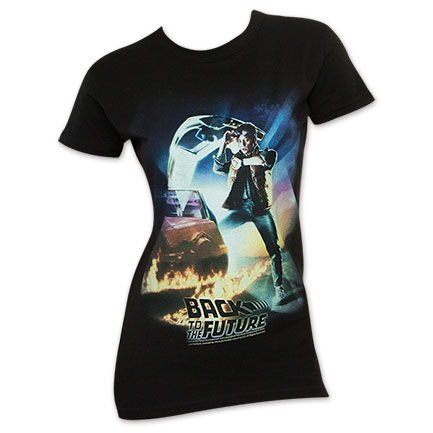 Back To The Future Women's Movie Poster Tee Shirt