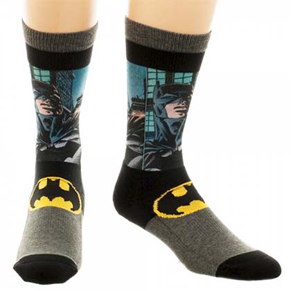Batman Sublimated Panel Crew Socks