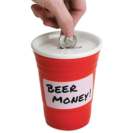 Red Cup Fun Beer Money Bank