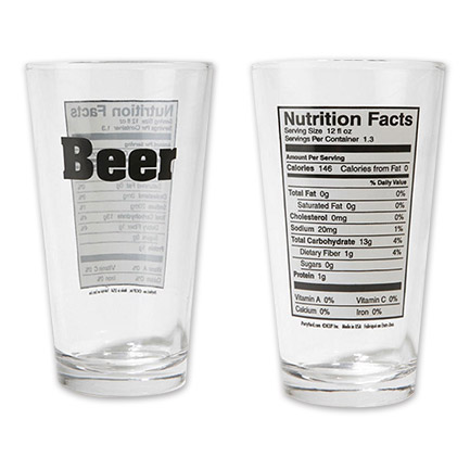 Nutritional Facts Of Beer Pint Glass