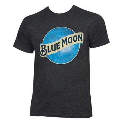 Blue Moon Vintage Moon Logo Gray Tshirt