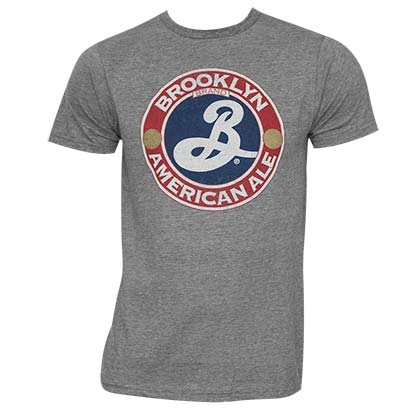 Men's Brooklyn American Ale Grey T-Shirt