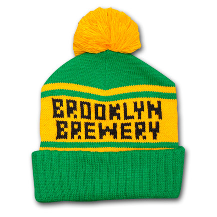 Brooklyn Brewery Retro Winter Hat Green/Yellow