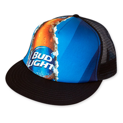 Bud Light Men's Black Photo Trucker Hat