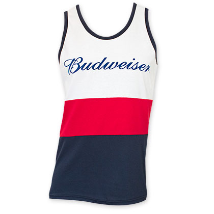 Budweiser Red White And Blue Tank Top