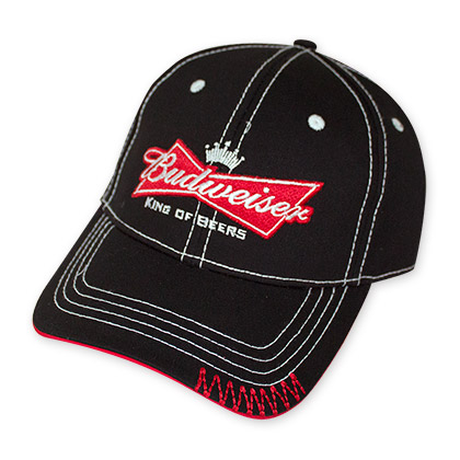 Budweiser Black Bow Tie Label Hat