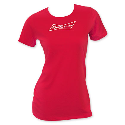 Budweiser Red Ladies T-Shirt
