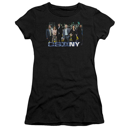 CSI: NY Cast Black Juniors T-Shirt