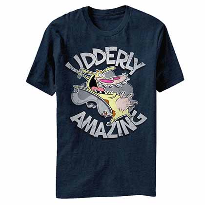 Cow and Chicken Udderly Amazing Blue T-Shirt