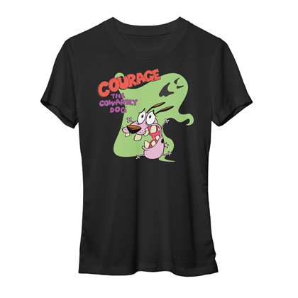 Courage The Cowardly Dog Ghost Junior Tshirt