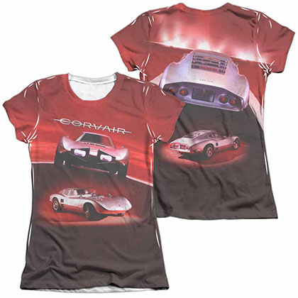 Chevy Silver Bullet White 2-Sided Juniors Sublimation T-Shirt