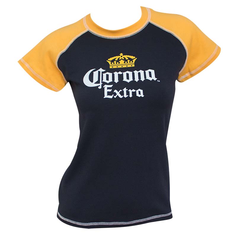 Corona Extra Women S Navy Blue Two Tone T Shirt