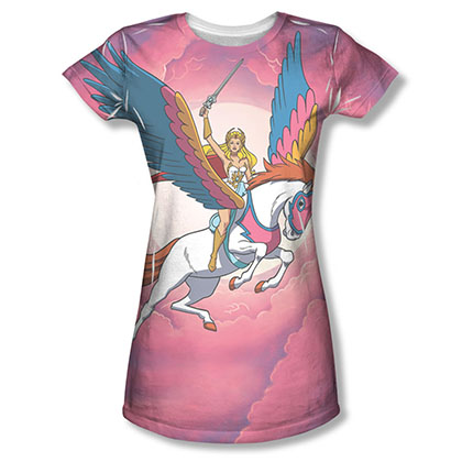 Masters Of The Universe She-Ra Sky Power Sublimation Juniors Tee Shirt