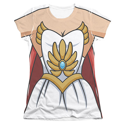 Masters Of The Universe She-Ra Costume Sublimation Juniors Tee Shirt