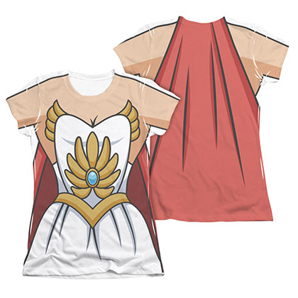 Masters Of The Universe She-Ra Costume Sublimation 2-Sided Juniors Tee Shirt