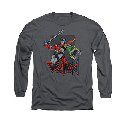 Voltron Roar Gray Long Sleeve T-Shirt