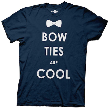 Doctor Who Bow Ties Are Cool Navy Blue Tshirt
