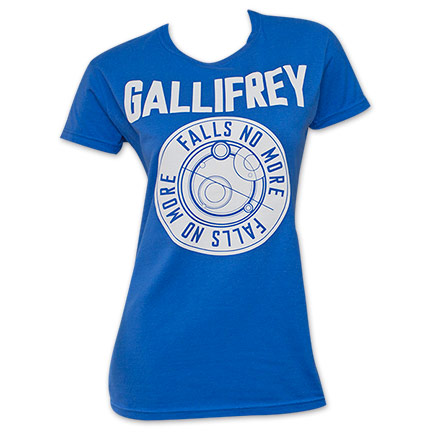 Doctor Who Falls No More Gallifrey Blue Women's T-Shirt
