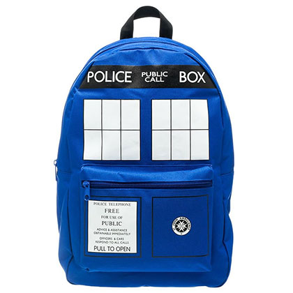 Doctor Who Blue Tardis Backpack