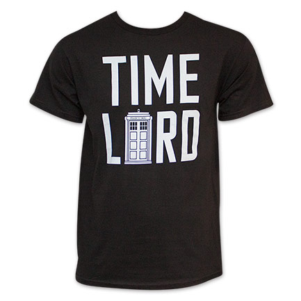 Men's Black Dr. Who Time Lord T-Shirt