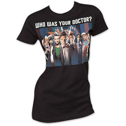 Who Was Your Doctor Women's Doctor Who T-Shirt