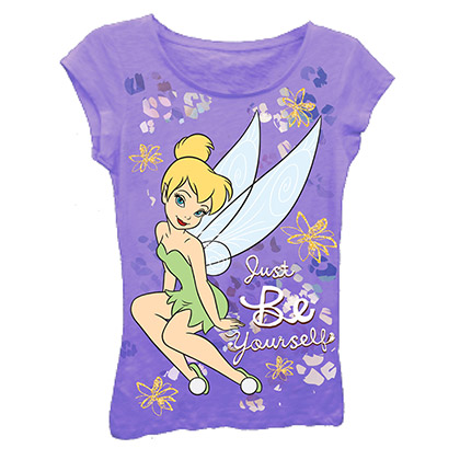 Disney Tinkerbell Just Be Yourself Girls 7-16 T-Shirt