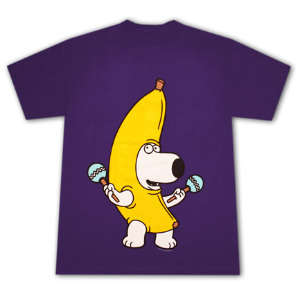 Family Guy Banana Brian T Shirt - Purple