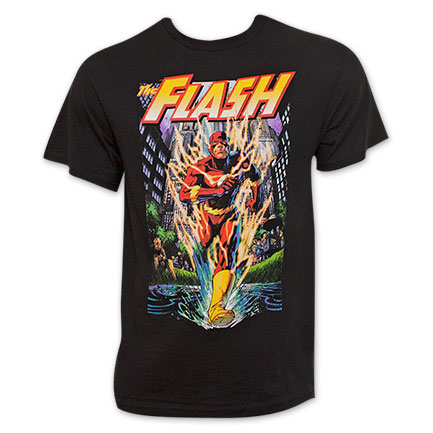 The Flash Men's Black Running T-Shirt