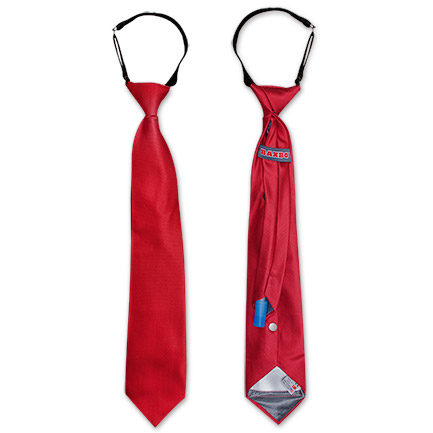 Flask Tie Hidden 6oz. Flask Necktie - Red