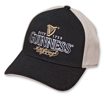 Guinness Brewery Black and Cream Cap