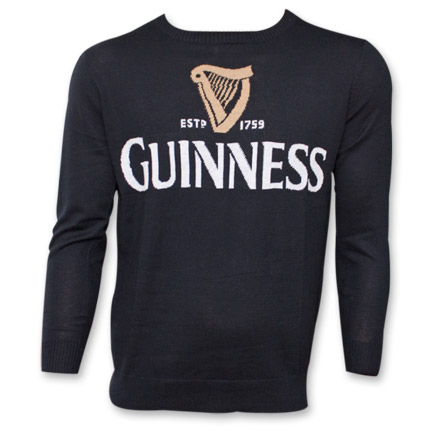 Guinness Symbol Sweater - Black