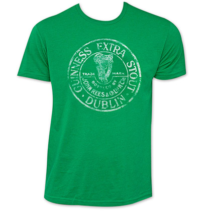 Guinness Men's Green Circle Logo T-Shirt